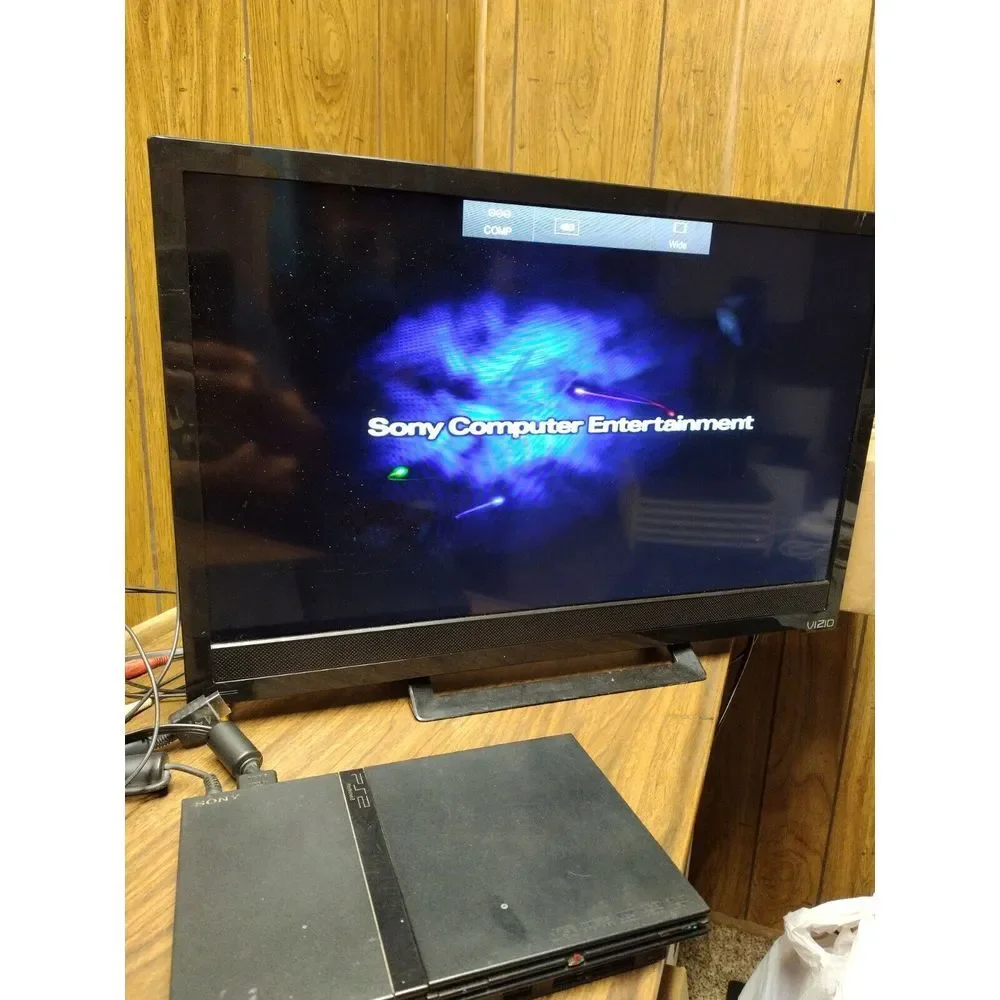 Sony Black Gaming Console with Controller